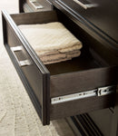 Neymorton - Dresser And Mirror - Dark Grayish Brown