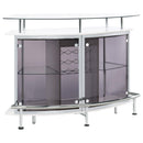 Gideon - Curved Glass Top Home Cabinet