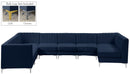 Alina - 8 Piece Velvet Modular Sectional