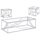 Lille - Glass Top Coffee And End Table Set