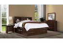 Linda - 5 Piece King Bedroom Set - Merlot