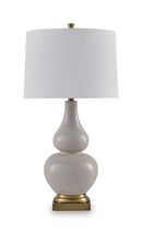 Weswick - Ceramic Table Lamp - Cream / Gold Finish