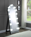 Noralie - 63" Accent Floor Mirror - Mirrored & Faux Diamonds