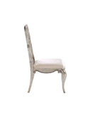 Esteban - Side Chair (Set of 2) - Ivory Velvet & Antique Champagne