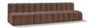 Arc - Faux Leather 4 Seats Modular Sofa