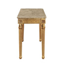 Daesha - Sofa Table - Marble Top & Antique Gold
