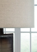 Dingerly - Glass Table Lamp - Brown