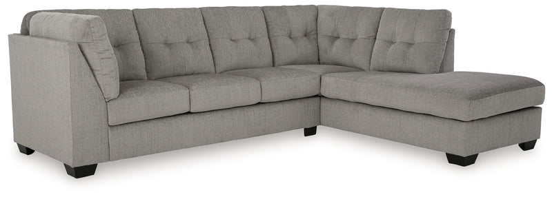 Lanelly - 2-Piece Sectional With Raf Corner Chaise - Alloy