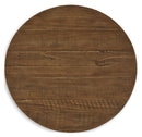 Mackifeld - Round End Table - Warm Brown