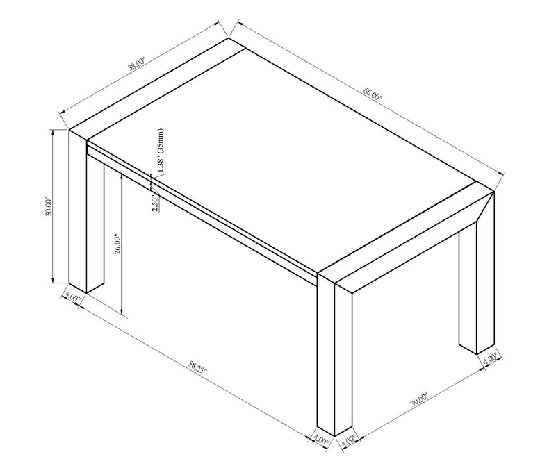 Jules - Faux Marble Dining Table - Charcoal / White