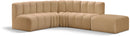 Arc - Velvet 5 Piece Corner Modular Sofa