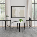 Hermas - Round Marble Coffee And End Table Set