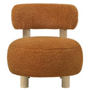 Zonie - Boucle Upholstered Barrel Back Accent Chair