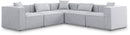 Cube - Linen 5 Piece Modular Corner Sectional