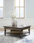 Veramond - Square Cocktail Table - Dark Brown
