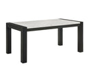 Jules - Faux Marble Dining Table - Charcoal / White