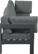 Nizuc - Outdoor Patio 4 Seat Modular Sofa With Gray Frame