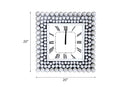 Boffa - Geometric Pattern Trim Wall Clock - Mirrored
