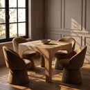 Selene - Upholstered Swivel Dining Chair