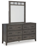 Montillan - Dresser And Mirror - Grayish Brown
