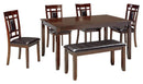 Bennox - Dining Room Table Set (Set of 6) - Brown