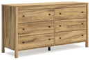 Bermacy - Six Drawer Dresser - Light Brown