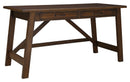 Baldridge - Home Office Large Leg Desk - Rustic Brown