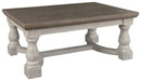 Havalance - Rectangular Cocktail Table - Gray / White
