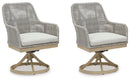 Seton Creek - Swivel Chair With Cushion (Set of 2) - Gray