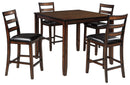 Coviar - DRM Counter Table Set (Set of 5) - Brown